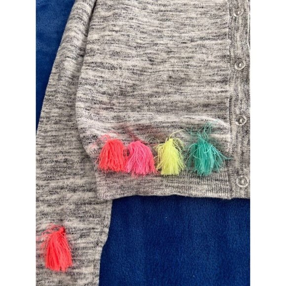 Cat & Jack Rainbow Tassel Cardigan Sweater - Picture 2 of 5
